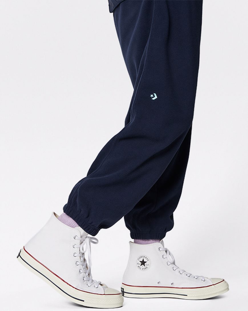 Men's Converse Counter Climate Fleece Pants Obsidian | AU 63C41I